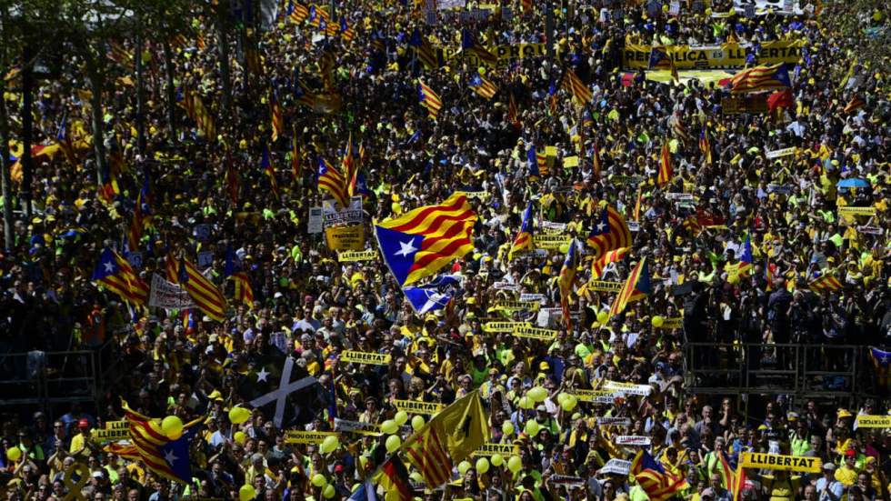 Catalogne : manifestation à Barcelone contre la détention d'indépendantistes