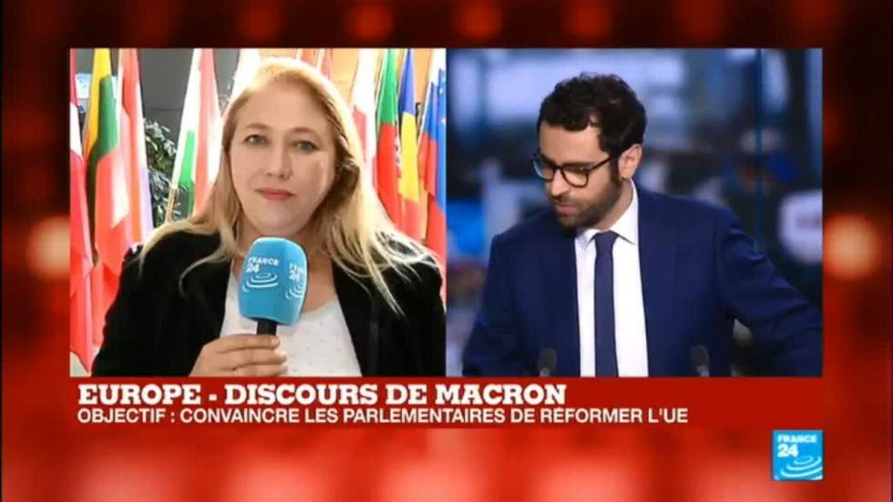 Au Parlement européen, Macron appelle à une "souveraineté réinventée" face à la tentation "autoritaire"