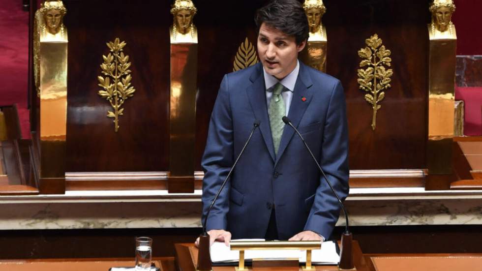 Devant l'Assemblée nationale, Justin Trudeau tient un discours de consensus