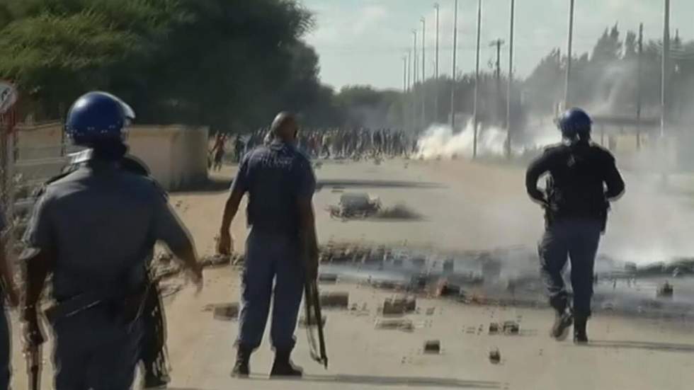 Afrique du Sud : violentes manifestations à Mahikeng