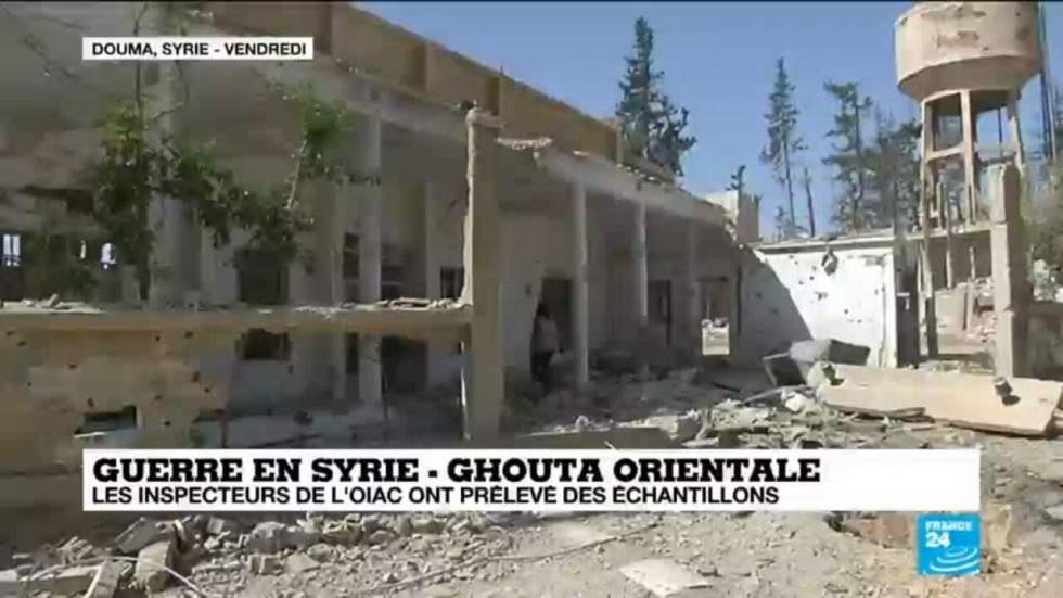 Syrie : l'OIAC prélèvent des échantillons sur le site l'attaque chimique présumée