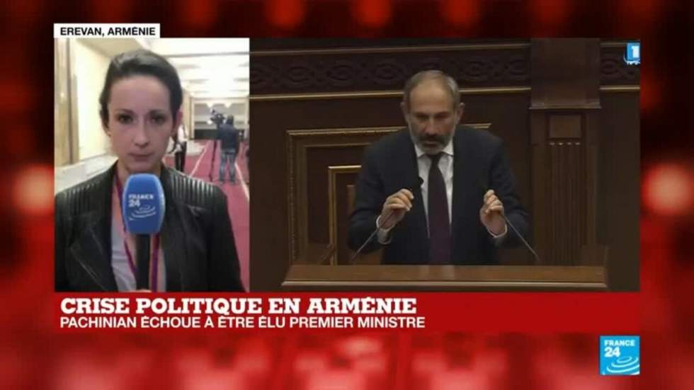 Arménie : défait au Parlement, l'opposant Pachinian appelle à bloquer le pays