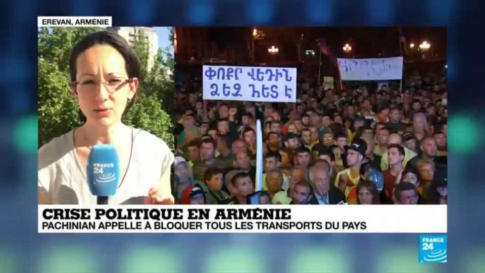 En Arménie, la contestation reprend en soutien à l'opposant Nikol Pachinian