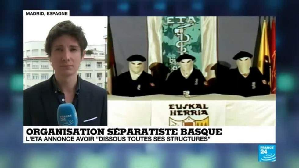 Pays basque : l'ETA annonce sa dissolution dans une lettre Pays basque : l'ETA annonce sa dissolution dans une lettre