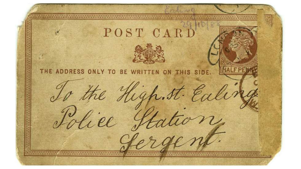 "J'espère que vous avez apprécié la moitié de rein" : une carte postale attribuée à Jack l'Éventreur a été adjugée aux enchères "J'espère que vous avez apprécié la moitié de rein" : une carte postale attribuée à Jack l'Éventreur a été adjugée aux enchères