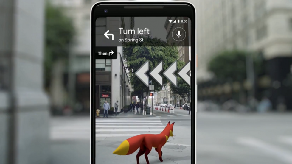 Google Maps révèle sa première interface en réalité augmentée