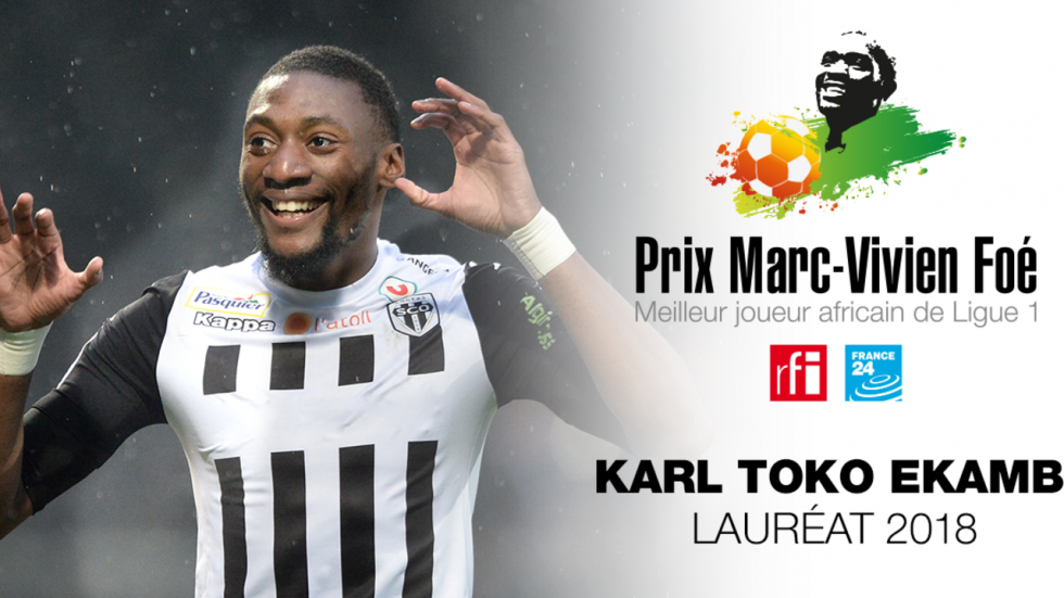 Prix Marc-Vivien Foé 2018 : le Camerounais Karl Toko Ekambi élu joueur africain de l'année en L1