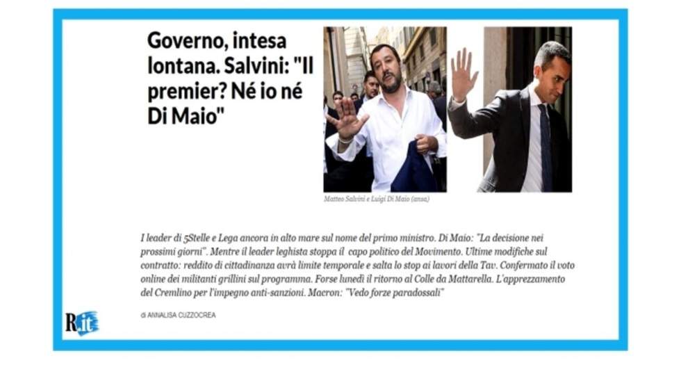 Italie : "Le Premier ministre ? Ni moi, ni Di Maio", dit Salvini