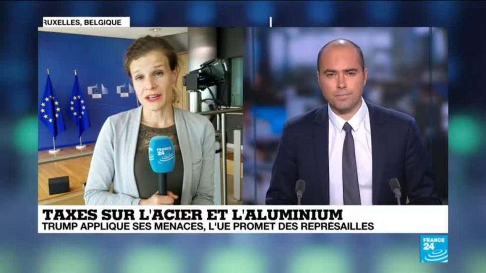 Washington impose des taxes sur l'acier et l'aluminium de l'Union européenne