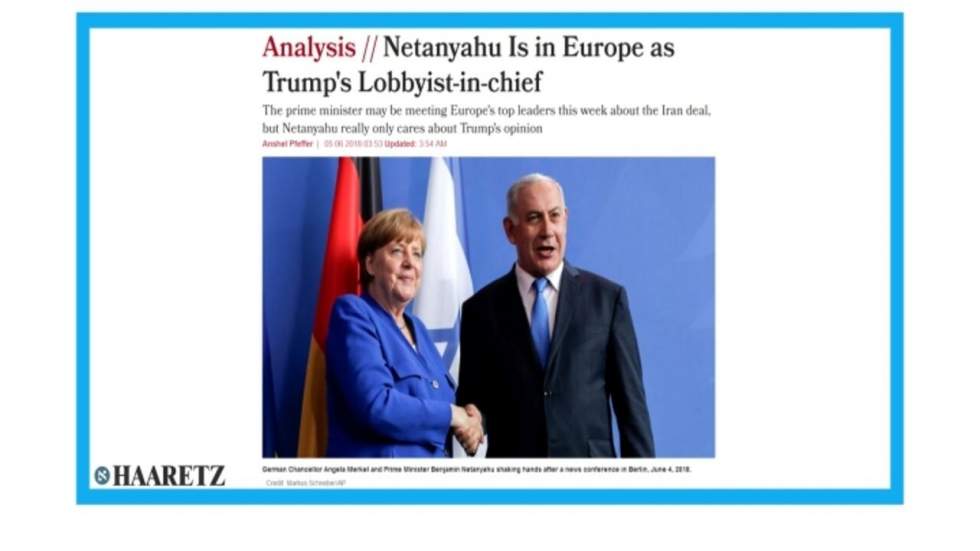 "Netanyahou, le lobbyiste-en-chef de Trump"