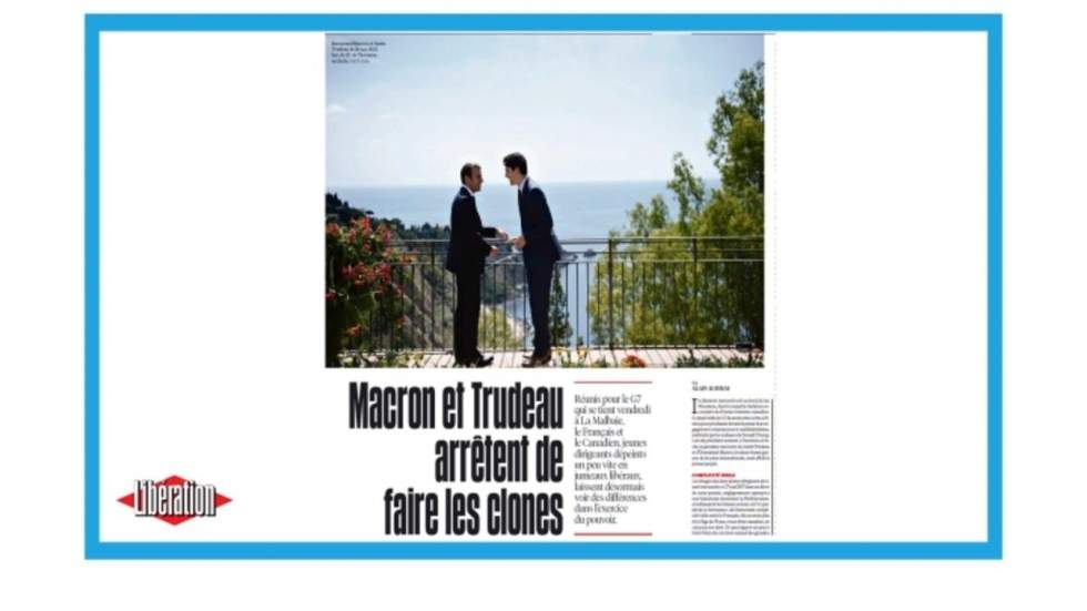 "Macron et Trudeau arrêtent de faire les clones"