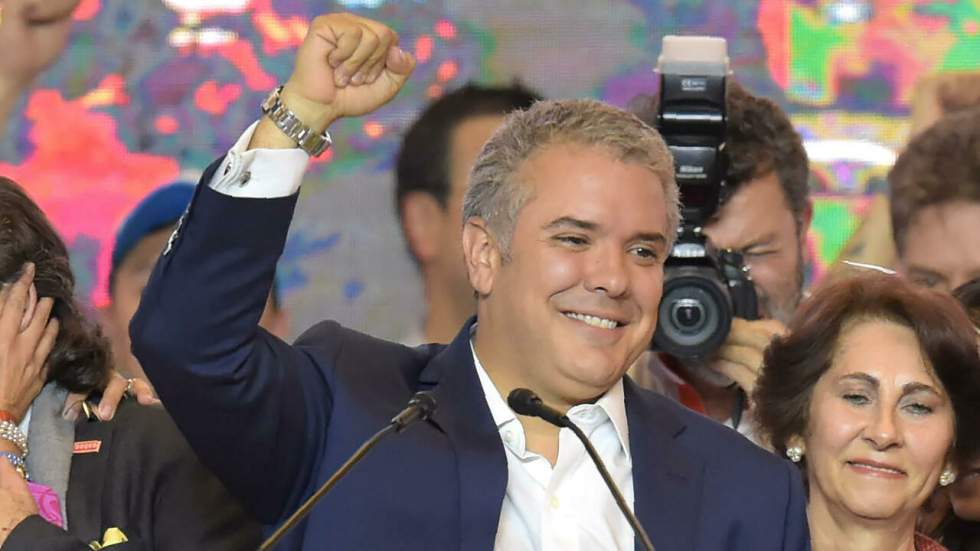 Colombie : Ivan Duque, candidat de droite et opposant à l'accord avec les Farc, élu président