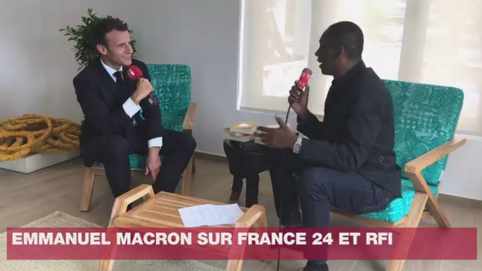 Macron sur France 24 - RFI : "Le sujet des migrations naît d'une crise africaine"