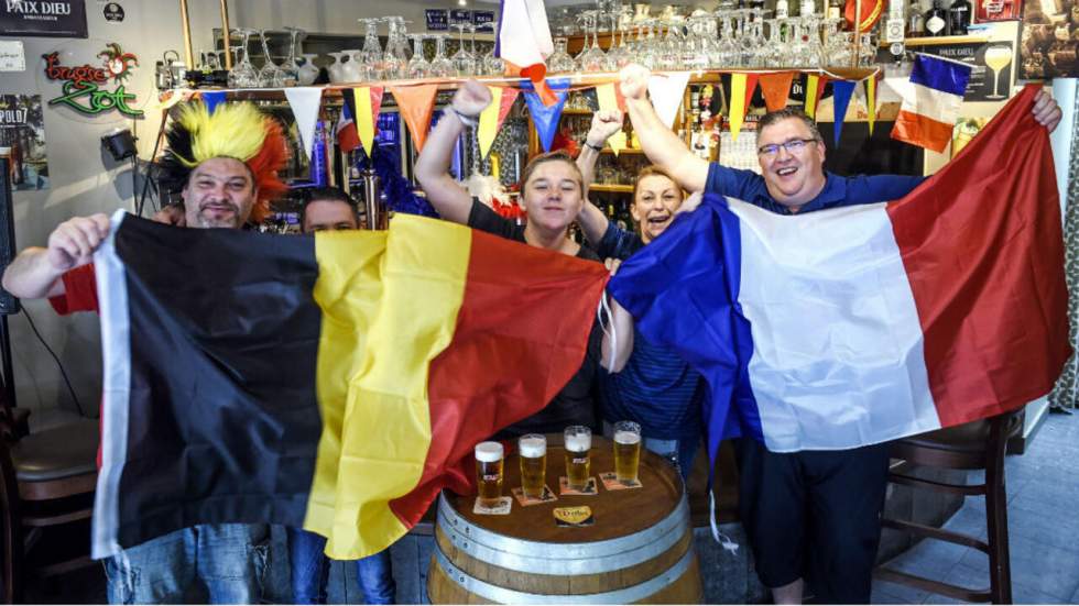 Mondial-2018 : à la frontière franco-belge, les cœurs balancent entre Bleus et Diables rouges