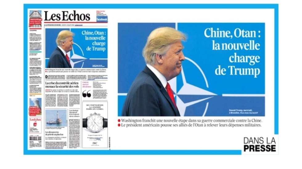 "Chine, Otan : la nouvelle charge de Trump"