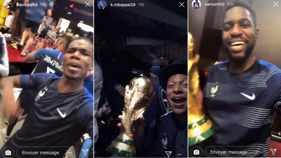 Après la victoire, les Bleus ont partagé leur joie en direct sur Instagram