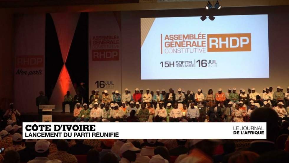 Côte d'Ivoire : lancement officiel du parti unifié RHDP