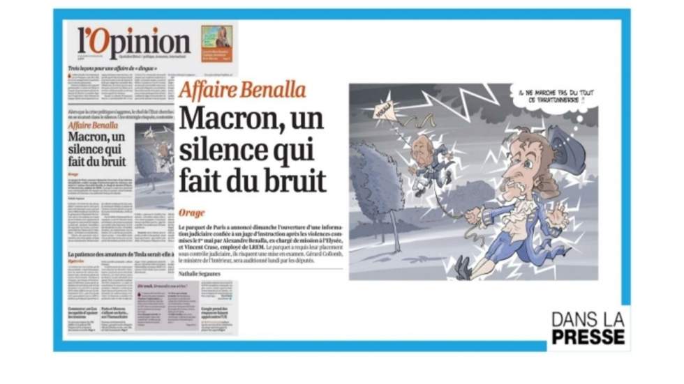 Affaire Benalla : "Macron, un silence qui fait du bruit"