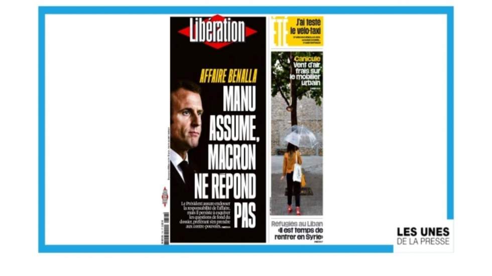 Affaire Benalla : "Manu assume, Macron ne répond pas"