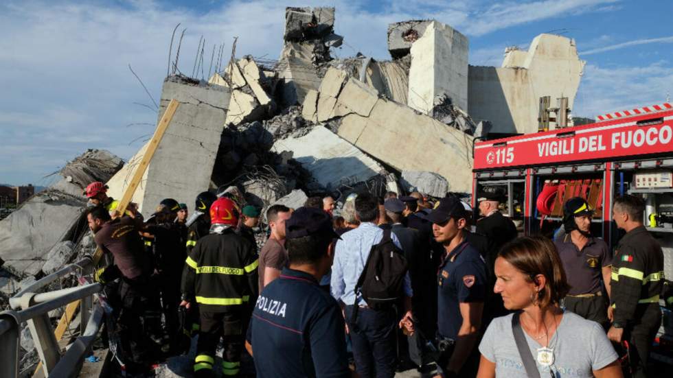 Gênes : trois Français parmi les victimes de l'effondrement du viaduc Morandi