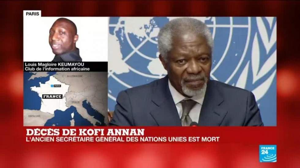 L'ancien secrétaire général de l'ONU et Nobel de la paix, Kofi Annan, est mort