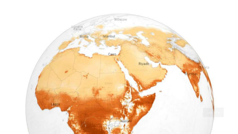 Ce simulateur permet de connaître l’impact du réchauffement climatique dans chaque ville du monde Ce simulateur permet de connaître l’impact du réchauffement climatique dans chaque ville du monde