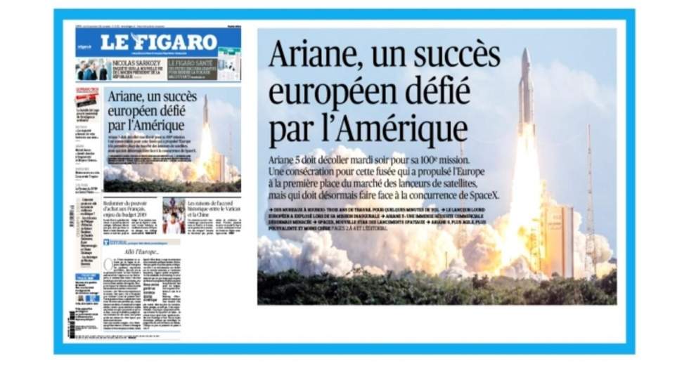 "Ariane, succès européen, défi américain"