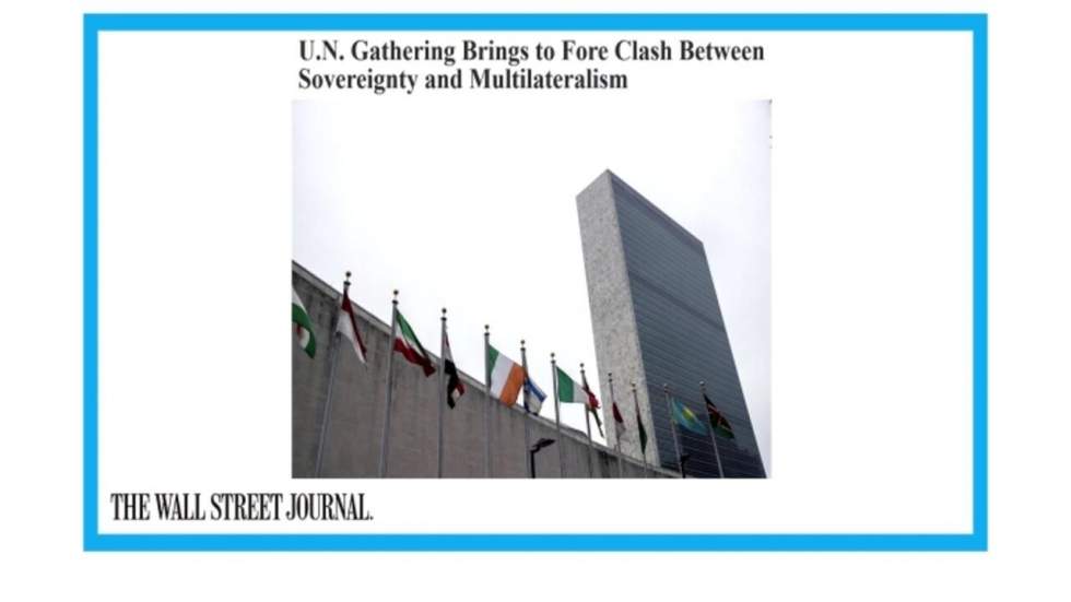 "ONU : multilatéralisme vs. souveraineté" "ONU : multilatéralisme vs. souveraineté"