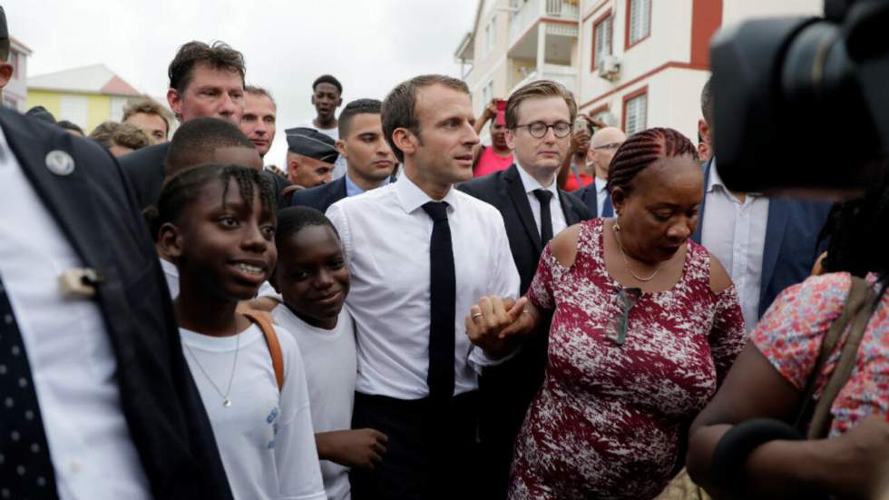 Un an après Irma, Macron tente d'apaiser les "impatiences" aux Antilles