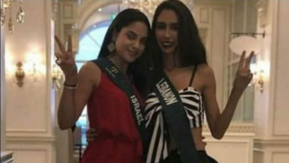 Miss Liban privée de concours de beauté après une photo avec Miss Israël