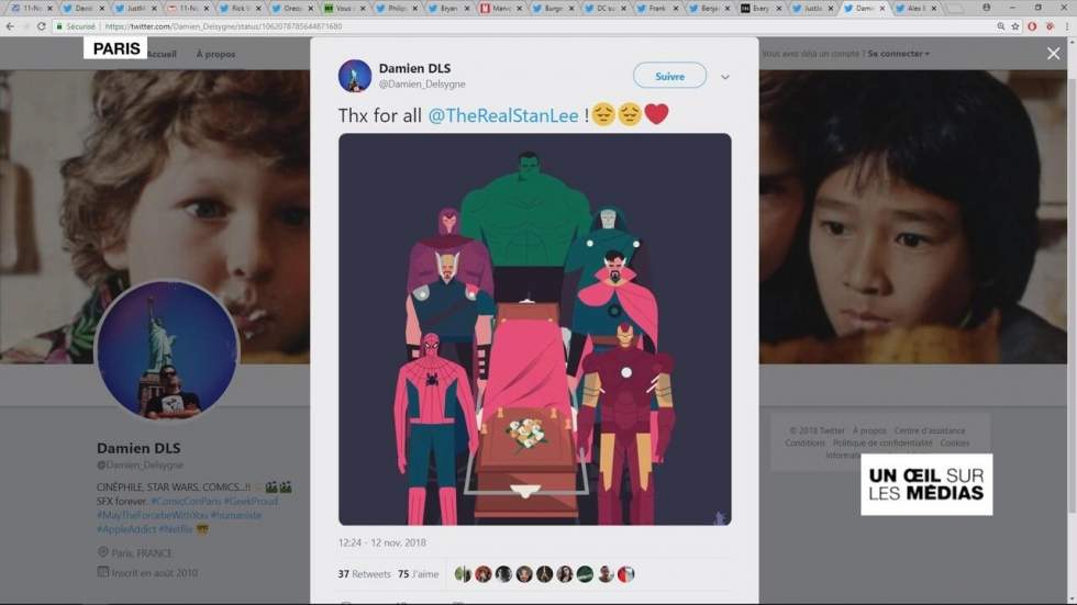 Stan Lee, le père des super-héros, est mort Stan Lee, le père des super-héros, est mort