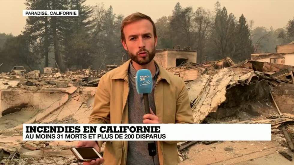 La Californie face à l'incendie le plus meurtrier de son histoire