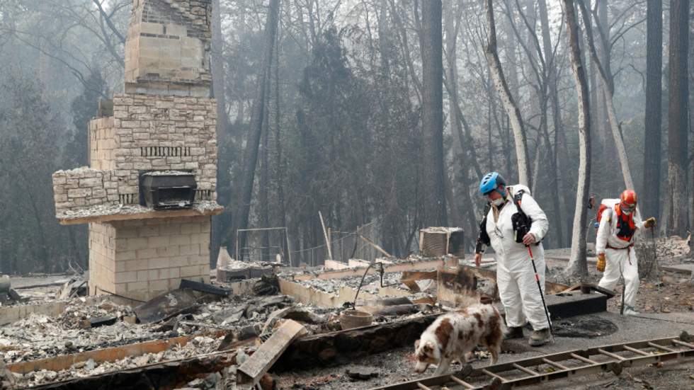 Incendies en Californie : un nouveau bilan d'au moins 63 morts et 630 disparus Incendies en Californie : un nouveau bilan d'au moins 63 morts et 630 disparus