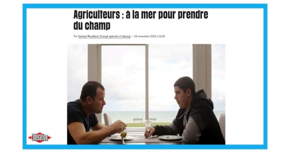 Agriculteurs "à la mer, pour prendre du champ"