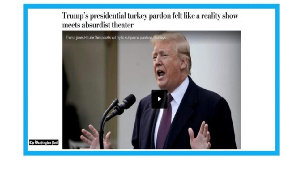 "Thanksgiving, Donald Trump, et ses petites dindes"