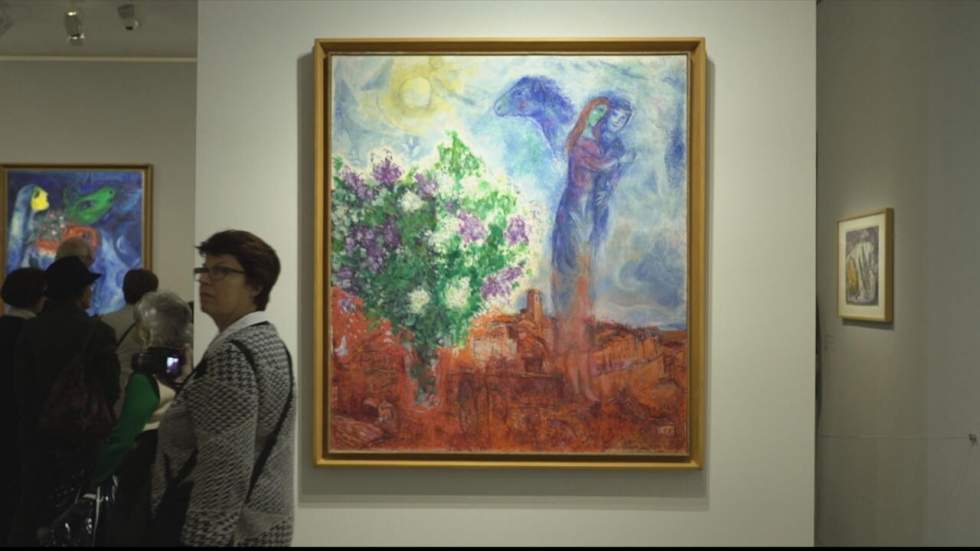 En noir et blanc, Chagall repense la couleur