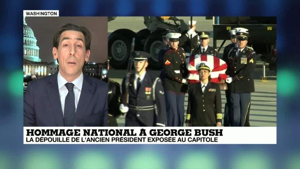 La dépouille de George Bush père exposée à Washington avant ses funérailles