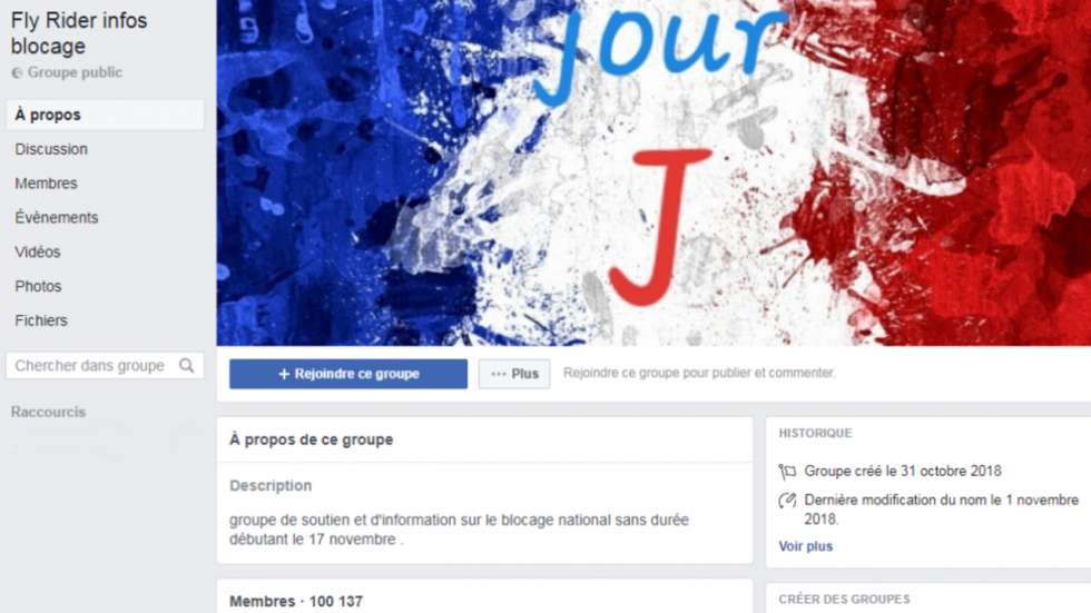 Gilets jaunes : de l'algorithme Facebook à la rue