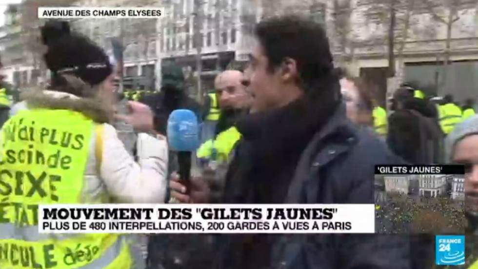 Journaliste au milieu des Gilets jaunes : "Pendant les directs, ils voulaient se confier" Journaliste au milieu des Gilets jaunes : "Pendant les directs, ils voulaient se confier"