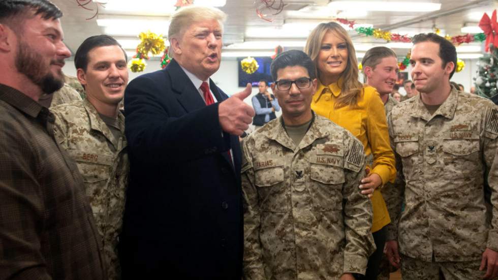 Trump lors d'une visite en Irak : "Les États-Unis ne peuvent pas être le gendarme du monde"