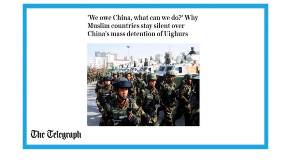 "Répression de la minorité ouïghoure par la Chine, pourquoi un tel silence ?"
