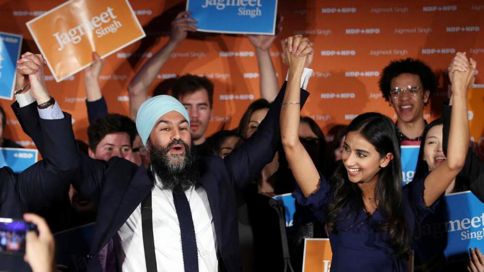 Au Canada, Jagmeet Singh, nouveau visage de la gauche, pourra défier Justin Trudeau