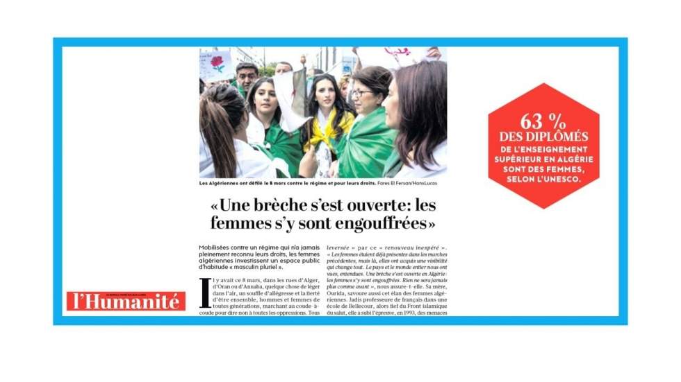 Algérie: "Quand les moudjahidate manifestent aux côtés de leurs filles et leurs petites-filles"