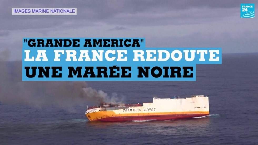 Naufrage du "Grande America" : une deuxième nappe d'hydrocarbures détectée au large de La Rochelle