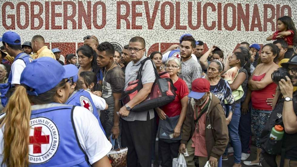 La première cargaison d'aide humanitaire de la Croix-Rouge arrive au Venezuela La première cargaison d'aide humanitaire de la Croix-Rouge arrive au Venezuela