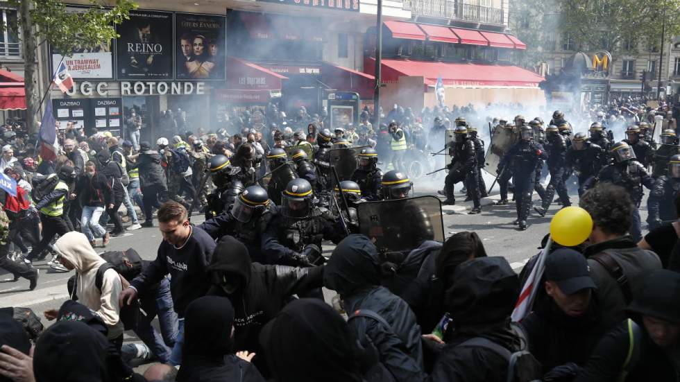 Un 1er-Mai sous haute tension, des heurts à Paris Un 1er-Mai sous haute tension, des heurts à Paris
