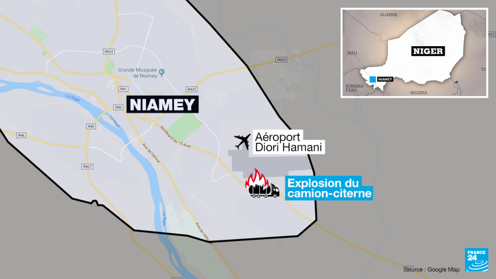 Niger : l'explosion d'un camion-citerne à Niamey fait plus de 50 morts Niger : l'explosion d'un camion-citerne à Niamey fait plus de 50 morts