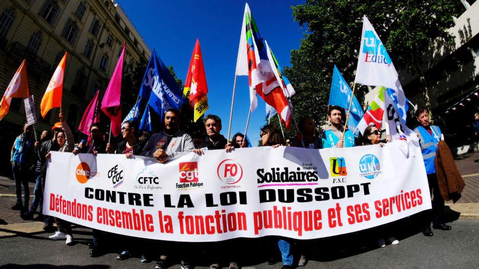 Les fonctionnaires en grève contre le projet de "modernisation" de leur statut Les fonctionnaires en grève contre le projet de "modernisation" de leur statut