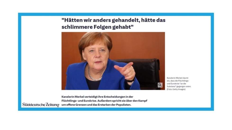 "Angela Merkel et Emmanuel Macron, fin de l'idylle"