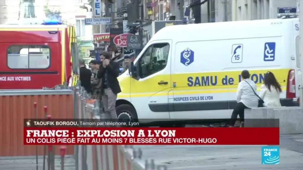 Explosion d'un colis piégé à Lyon : 13 blessés, le suspect toujours en fuite